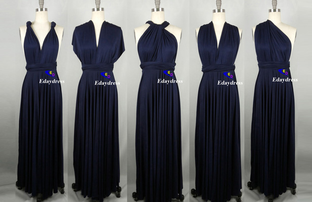navy blue infinity dress