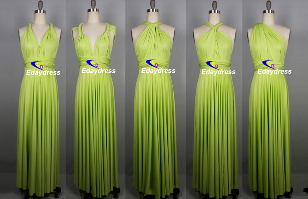 apple green bridesmaid dresses